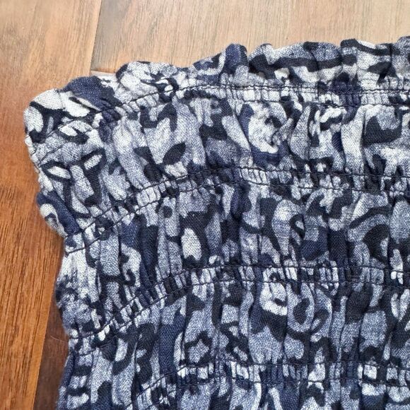 Faherty Womens Margarita Strapless Maxi Dress Sz XS 100% Linen Blue Coastal Boho - Picture 5 of 16